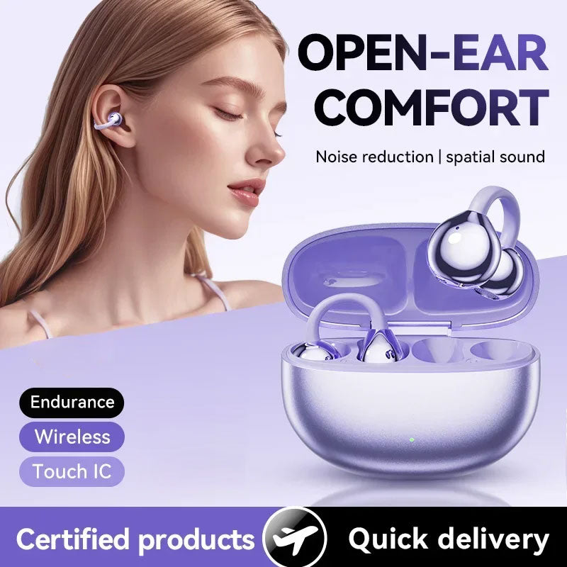 Cuffie Bluetooth con clip all'orecchio