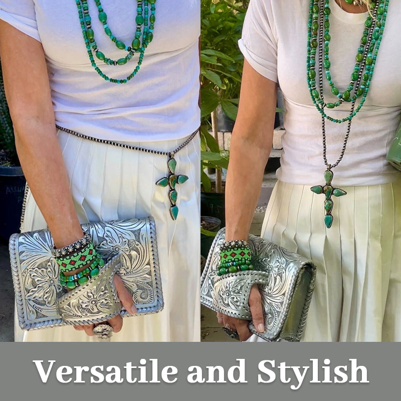 “Silver Flower Dance” Pochette in stile occidentale