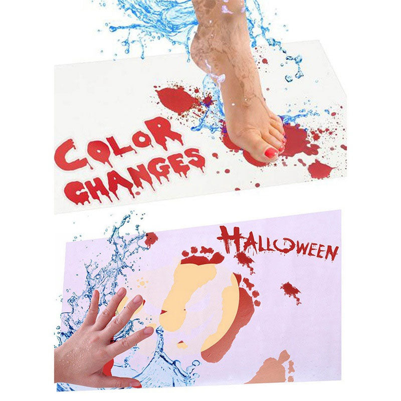 🎁Promozione anticipata per Halloween🎃- Tappetino da bagno Halloween sanguinante che cambia colore
