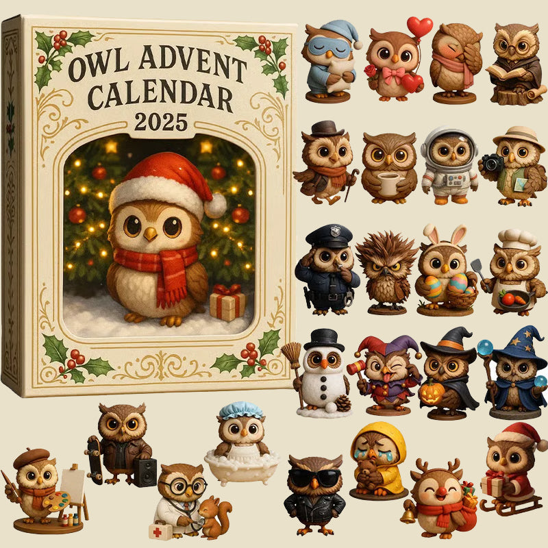 🦉 Calendario dell'Avvento con gufi 2025