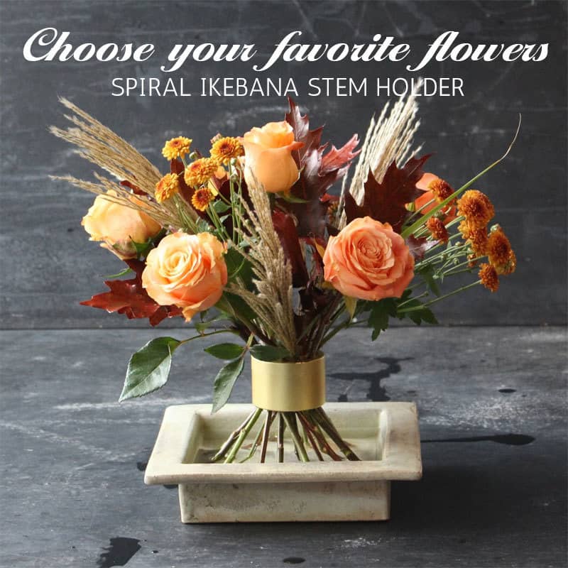 Porta stelo Ikebana a spirale