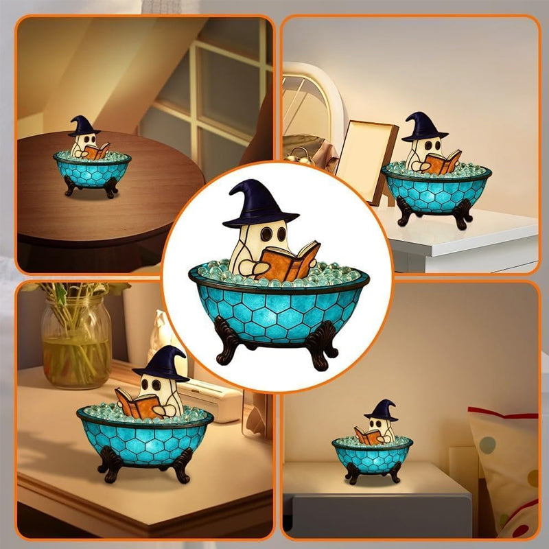 Lampada da bagno fantasma con bolle