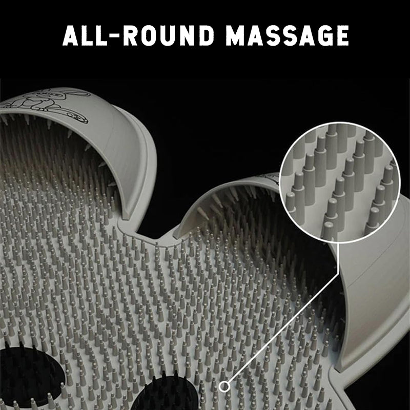 Cuscinetto di massaggio per piedi di coniglio in silicone Cuscinetto di massaggio per piedi di lavaggio