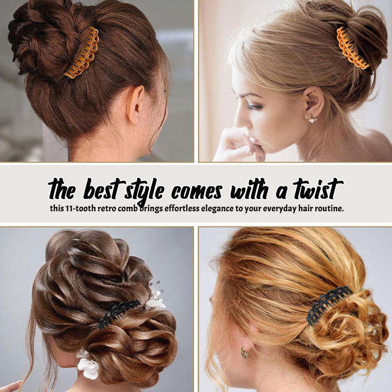 Pettinatura retrò per capelli intrecciati