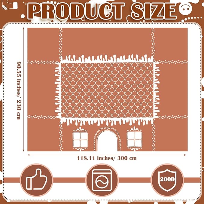 π
Tovaglia natalizia Gingerbread Hous