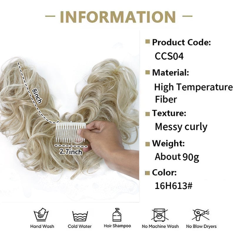 🥰Il miglior pettine laterale clip in accessori per capelli-parrucca✨