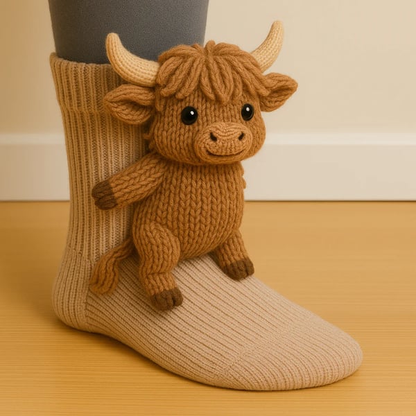 Calzini 3D in maglia con simpatici animaletti