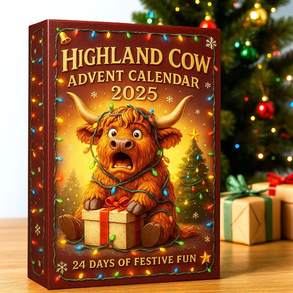 🐮Calendario dell'Avvento Highland Cow 2025