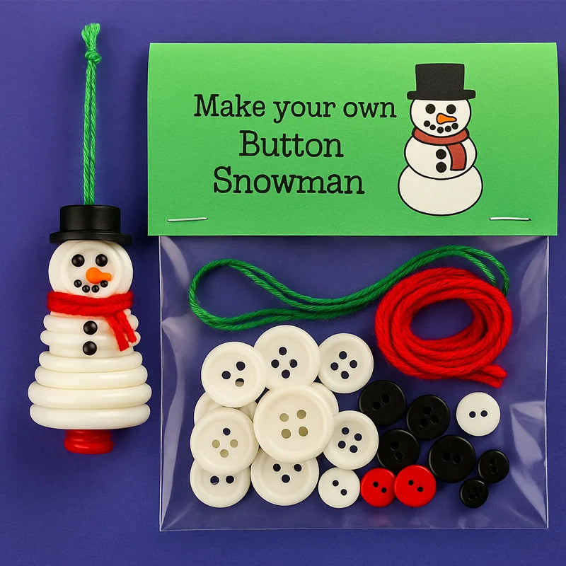 ☃️ Kit fai da te per decorazione natalizia con pupazzo di neve
