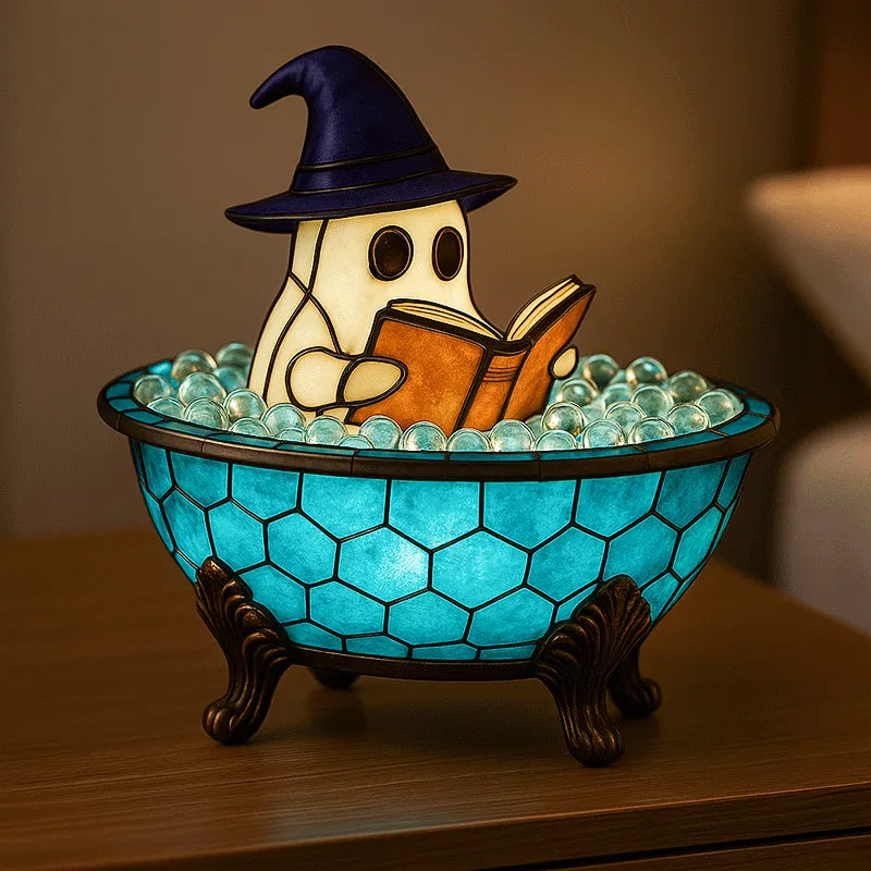 Lampada da bagno fantasma con bolle