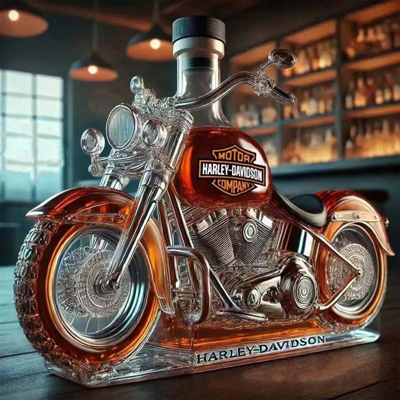 Bottiglia di vino creativa a forma di motocicletta