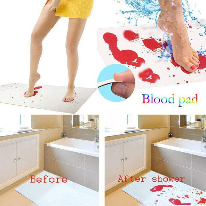 🎁Promozione anticipata per Halloween🎃- Tappetino da bagno Halloween sanguinante che cambia colore