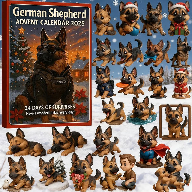 🎄🐾 Calendario dell'Avvento Pastore Tedesco 2025 🎁