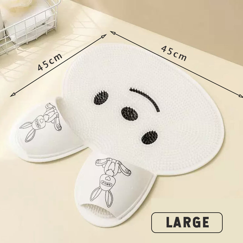 Cuscinetto di massaggio per piedi di coniglio in silicone Cuscinetto di massaggio per piedi di lavaggio
