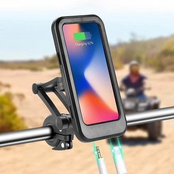 Supporto impermeabile per telefono per biciclette e motociclette