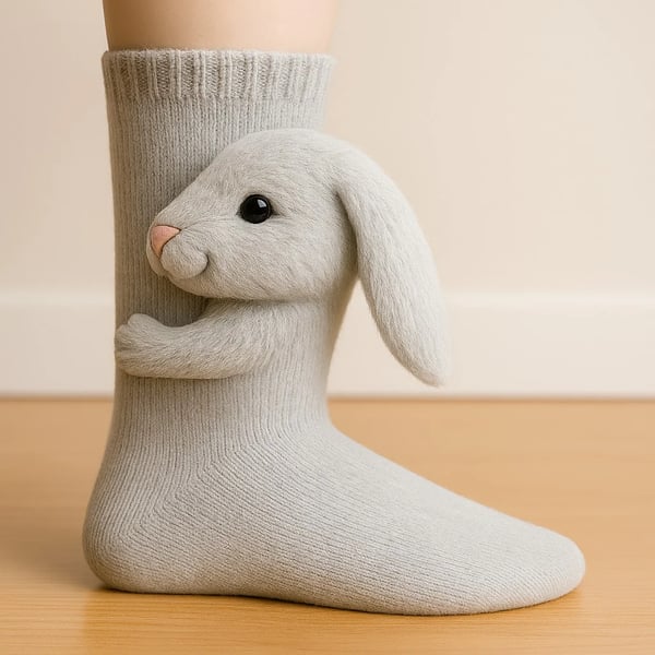 Calzini 3D in maglia con simpatici animaletti