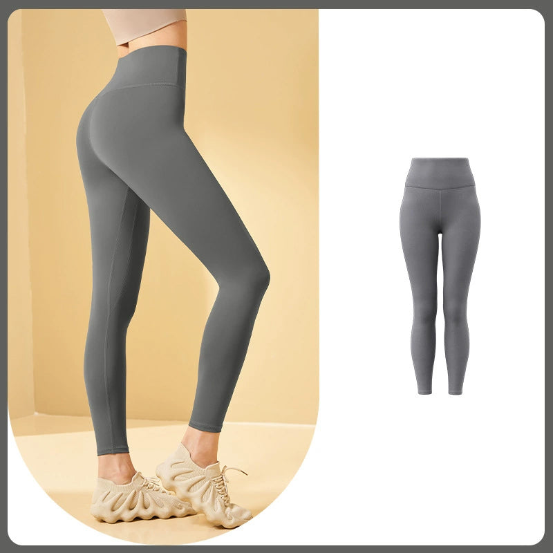 🔥Saldi natalizi 49% di sconto🎄Leggings da allenamento a vita alta con effetto contenitiv