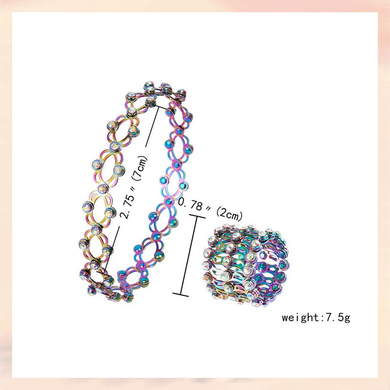 Anello bracciale trasformabile 2 in 1 regolabile