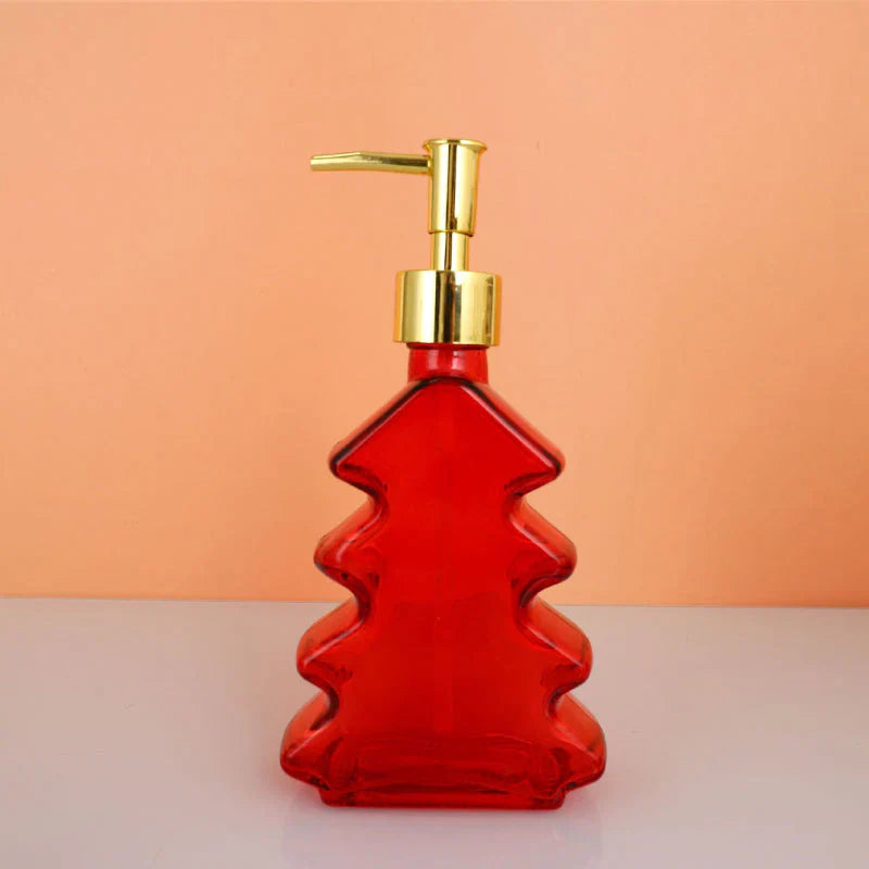 🔥Saldi natalizi 49% di sconto🎄Dispenser per sapone in vetro a forma di albero di Natale