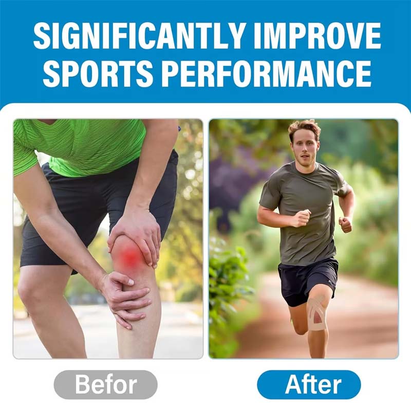 Ginocchiere per lo sport | Nastri pretagliati traspiranti e impermeabili