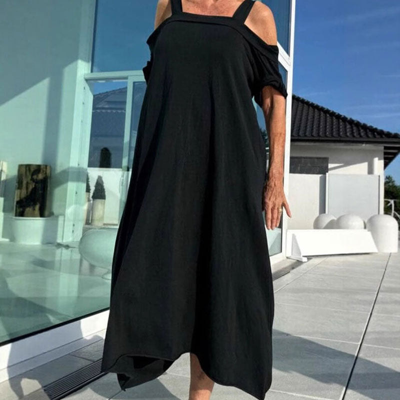 🌴Maxi abito donna casual a spalla fredda