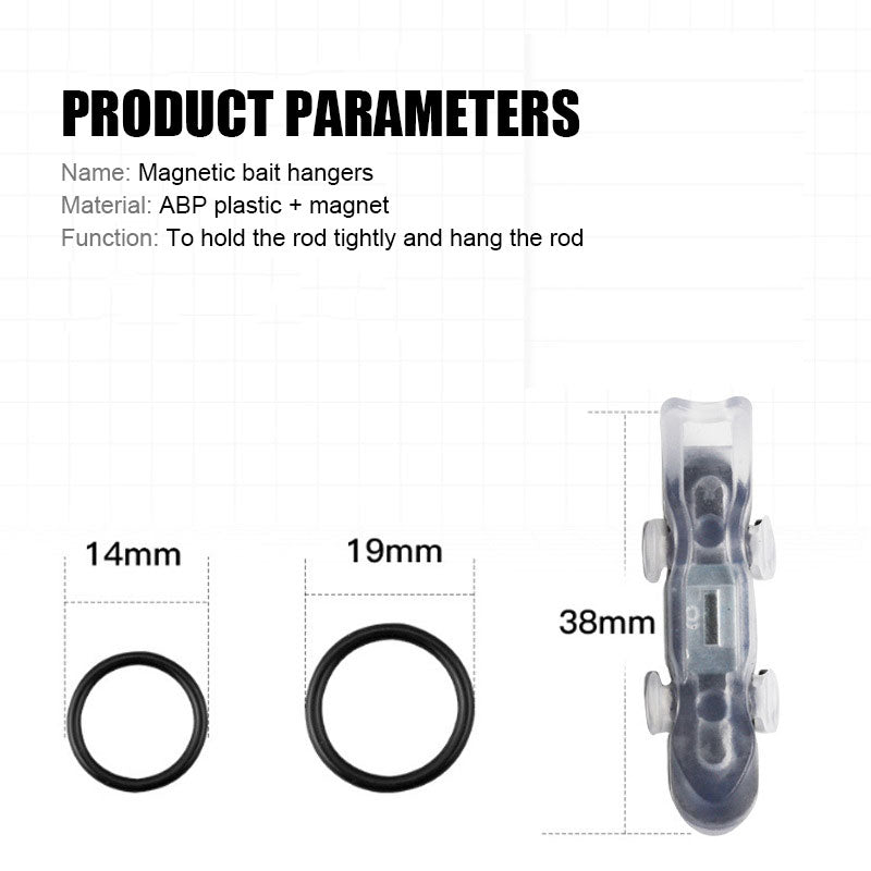 Porta ami da pesca magnetici per esche
