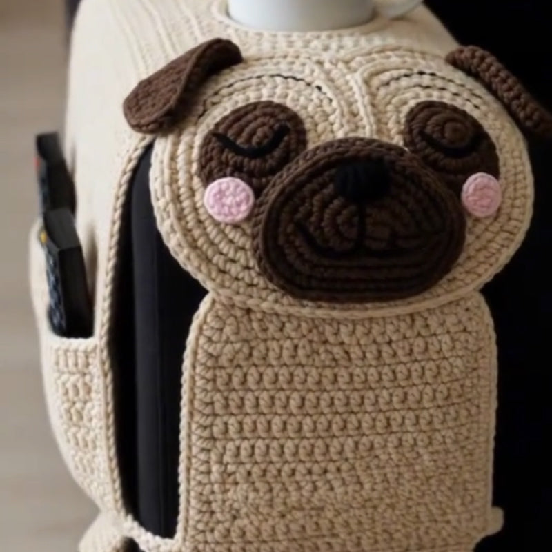 🐶 Cozy Companion Vibes – Organizer per divano per cani all'uncinetto
