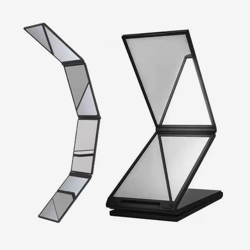 Multi Angle Folding Mirror for Self Haircutting - Head Back View Available