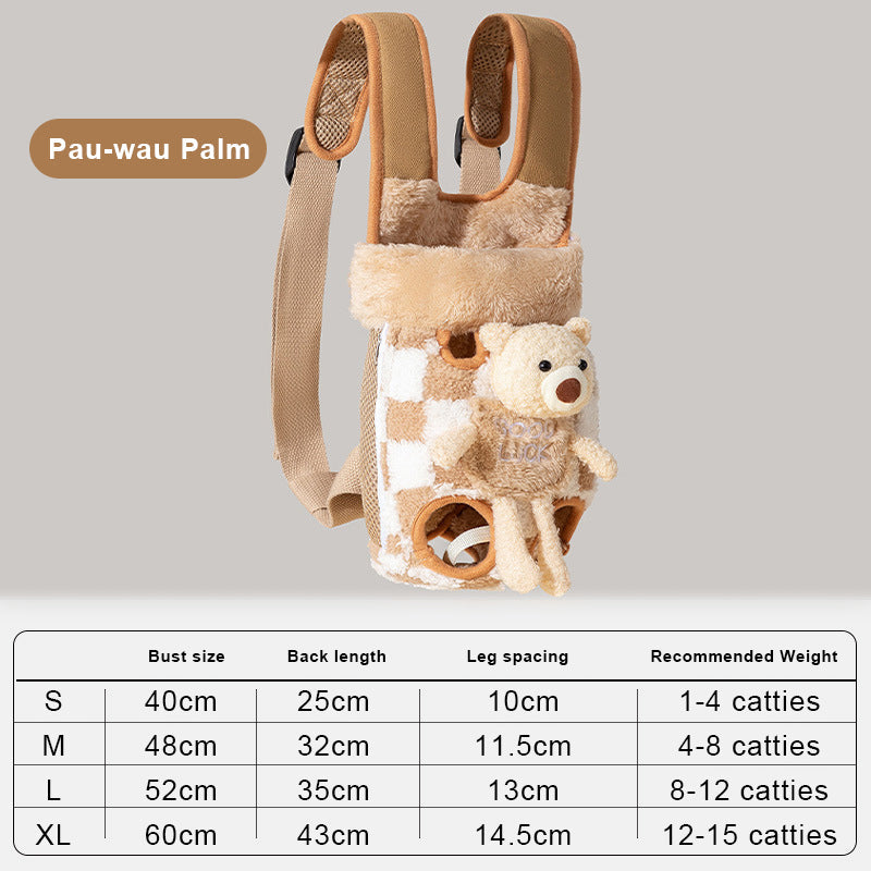 Borsa frontale con simpatico animale domestico disegnato
