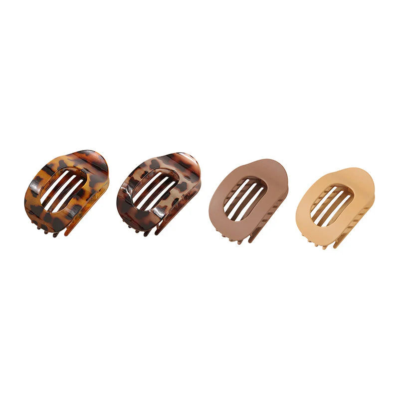 Set di pinze ovali per capelli (4 pezzi)