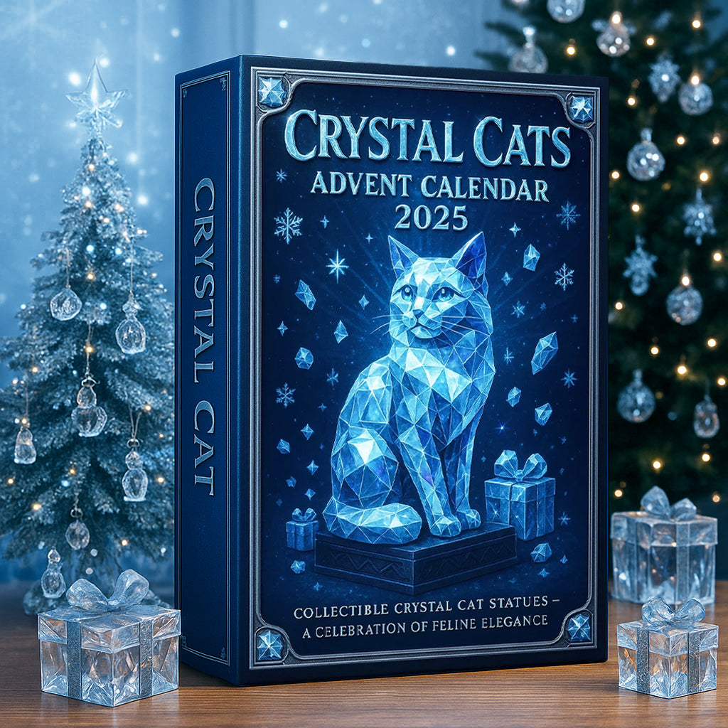 🌲Regalo di Natale -- Calendario dell'Avvento con gatti di cristallo 2025