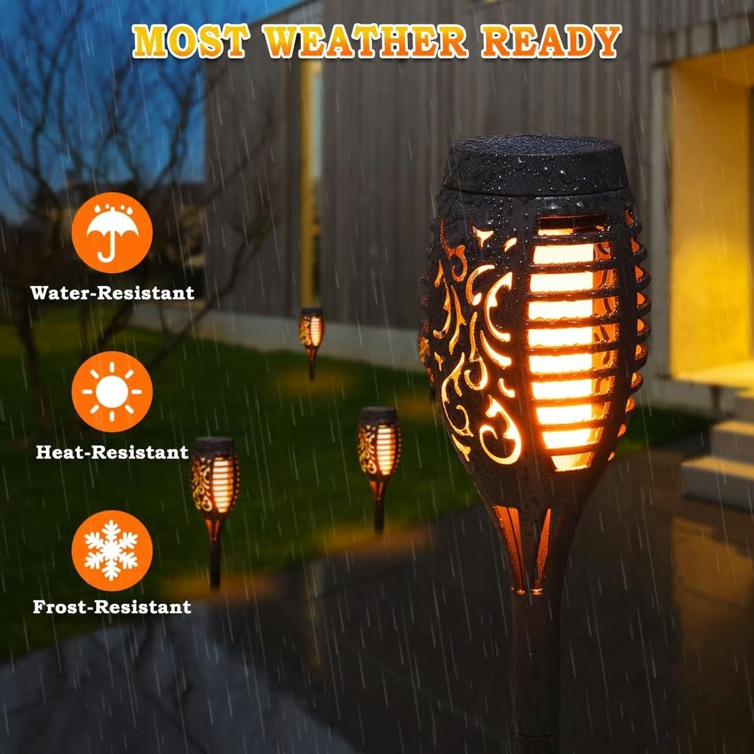 🔥Lampade torcia solari 2025 – Decorazioni da esterno con fiamma tremolante