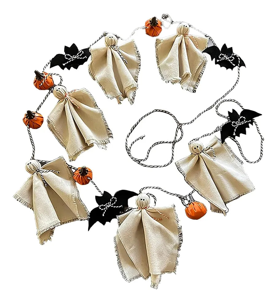 Ornamento Halloween con volto di fantasma