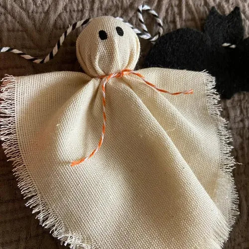 Ornamento Halloween con volto di fantasma