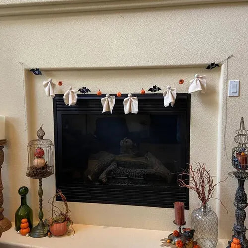 Ornamento Halloween con volto di fantasma
