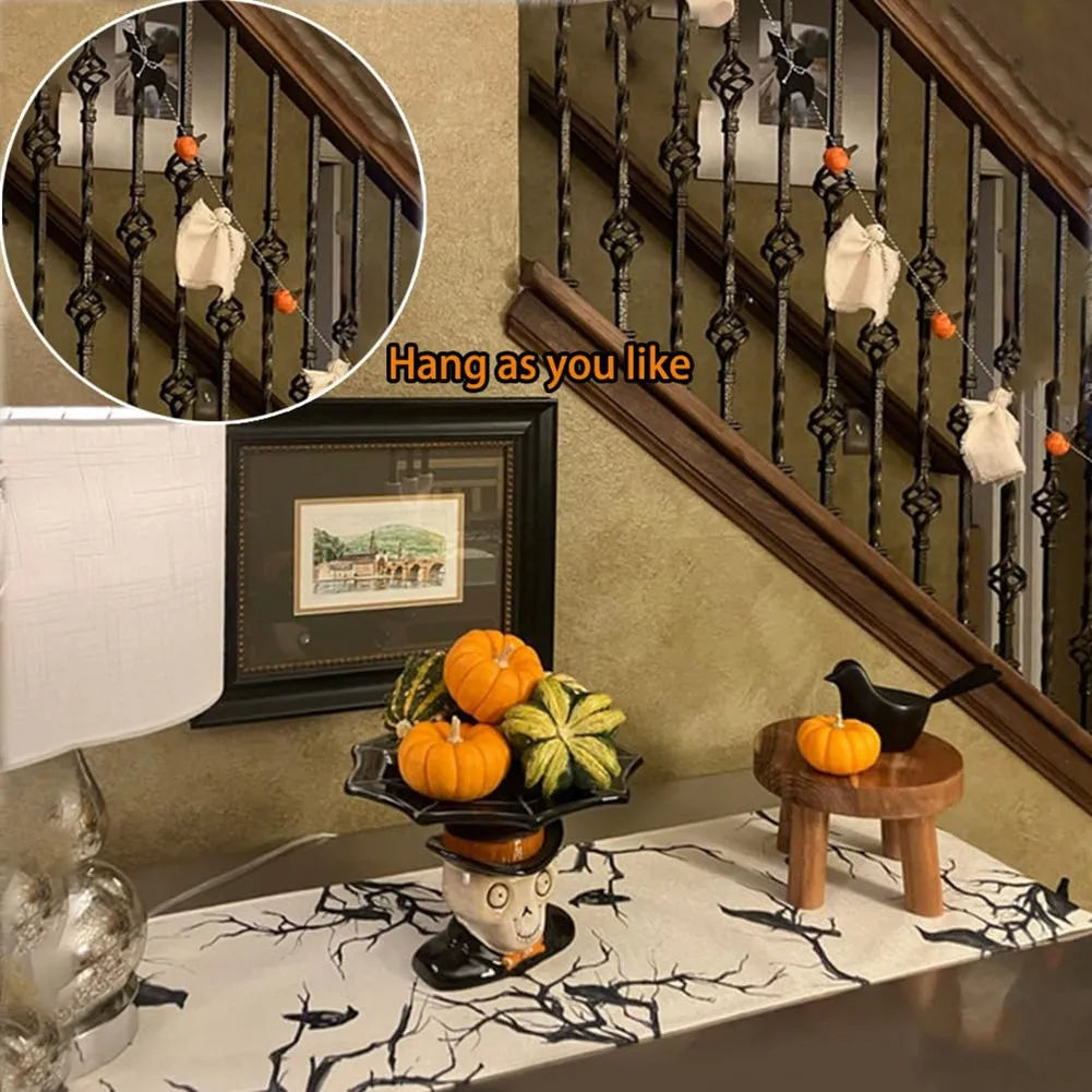 Ornamento Halloween con volto di fantasma