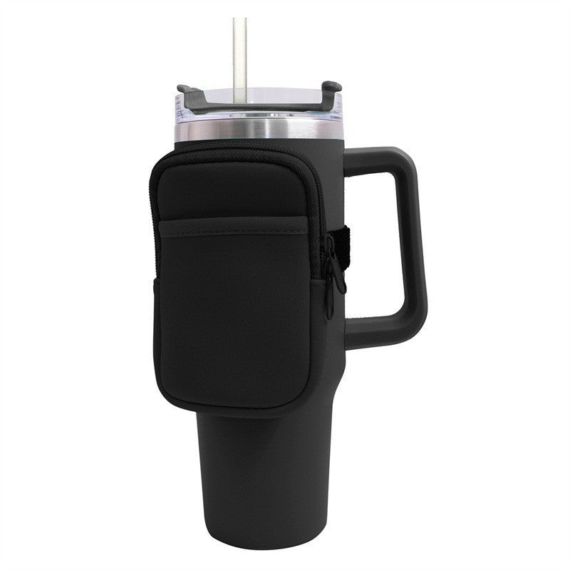 Borsa a tracolla regolabile con portabicchiere termico per 40 oz