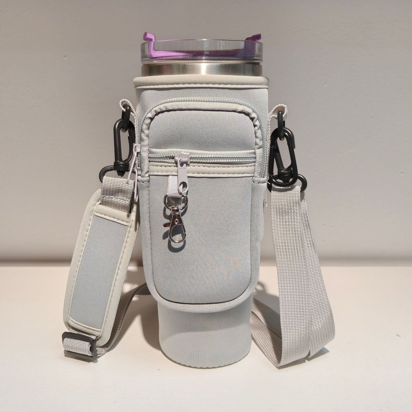Borsa a tracolla regolabile con portabicchiere termico per 40 oz