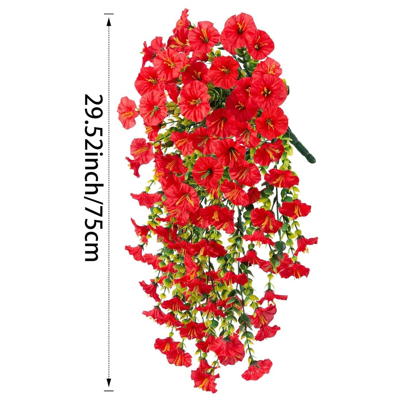 Decorazione perfetta per il giardino- 🌺 Vite di fiori artificiali appesi ornamenti