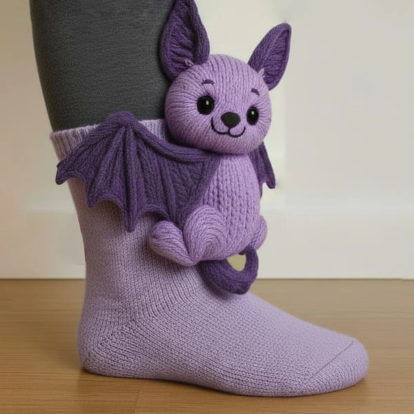 Calzini 3D in maglia con simpatici animaletti