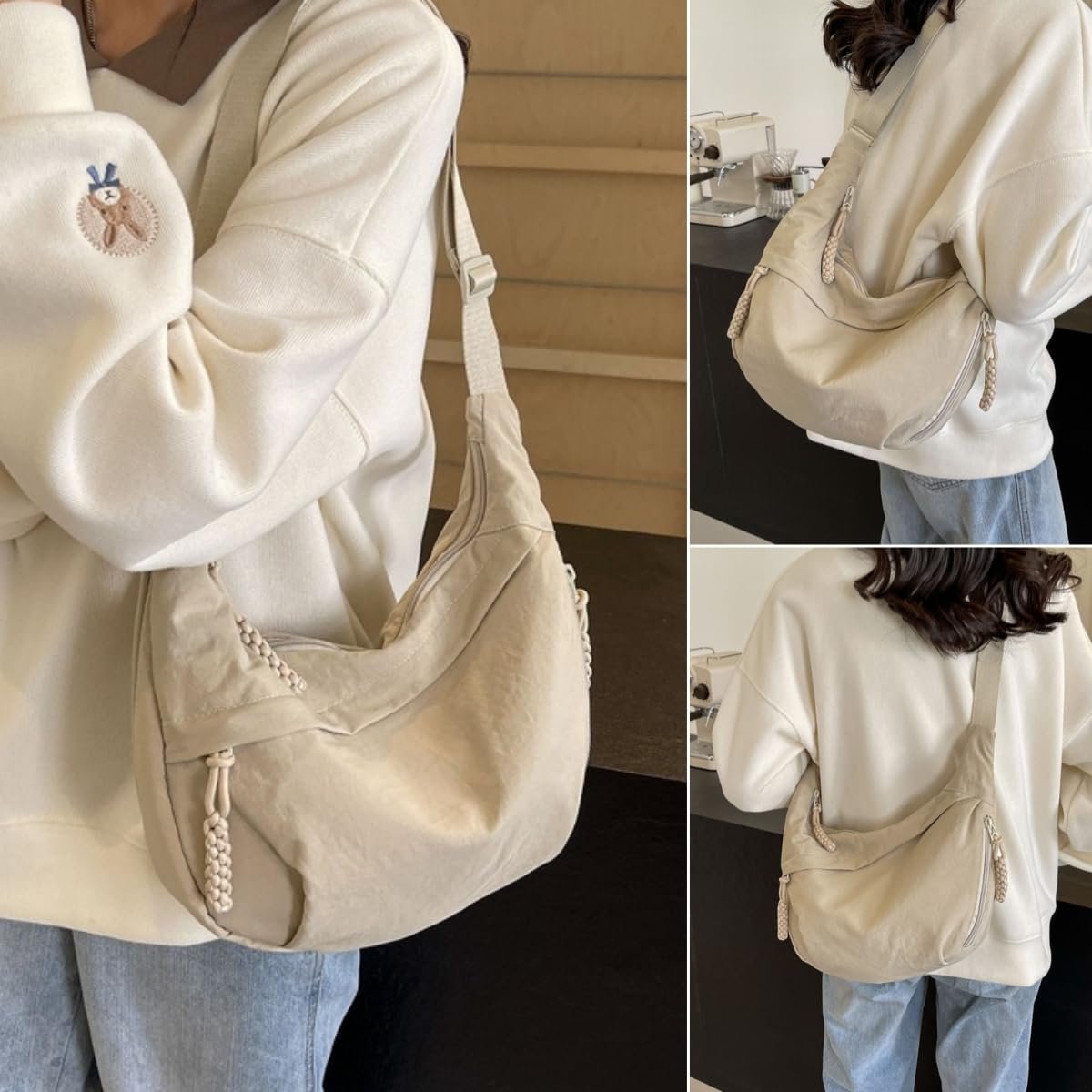Borsa a tracolla in nylon