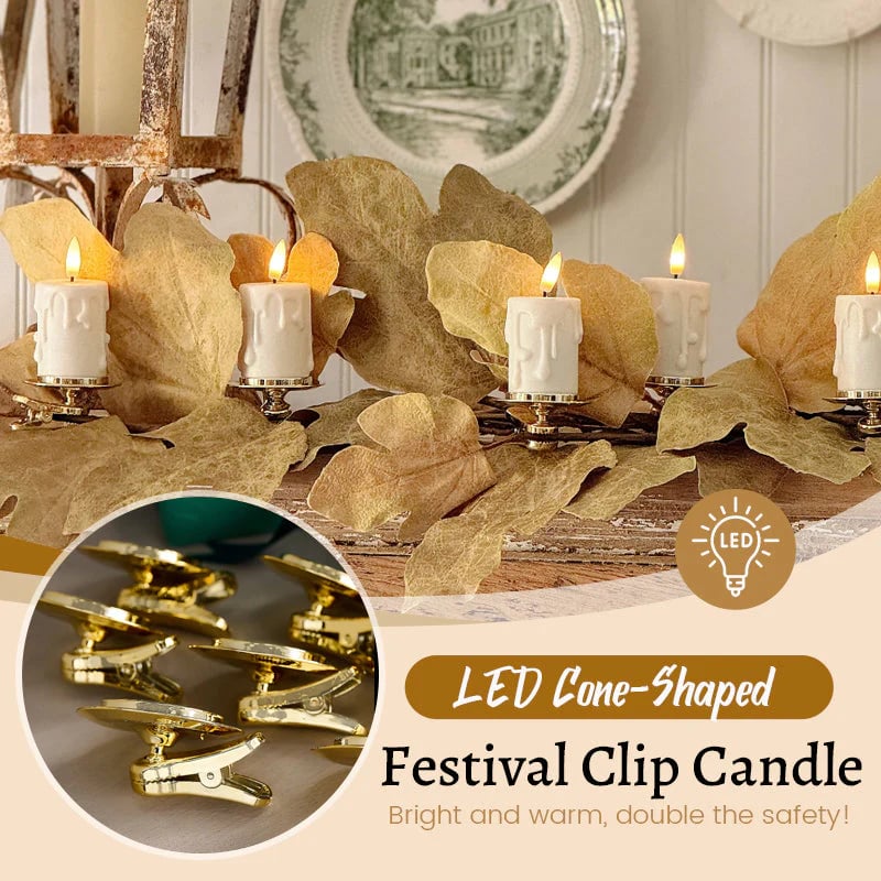 🔥Candela LED Festival a forma di cono