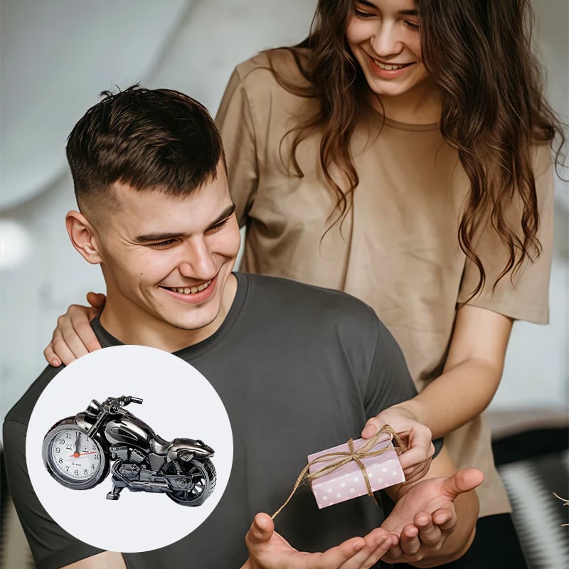 Sveglia creativa a forma di motocicletta