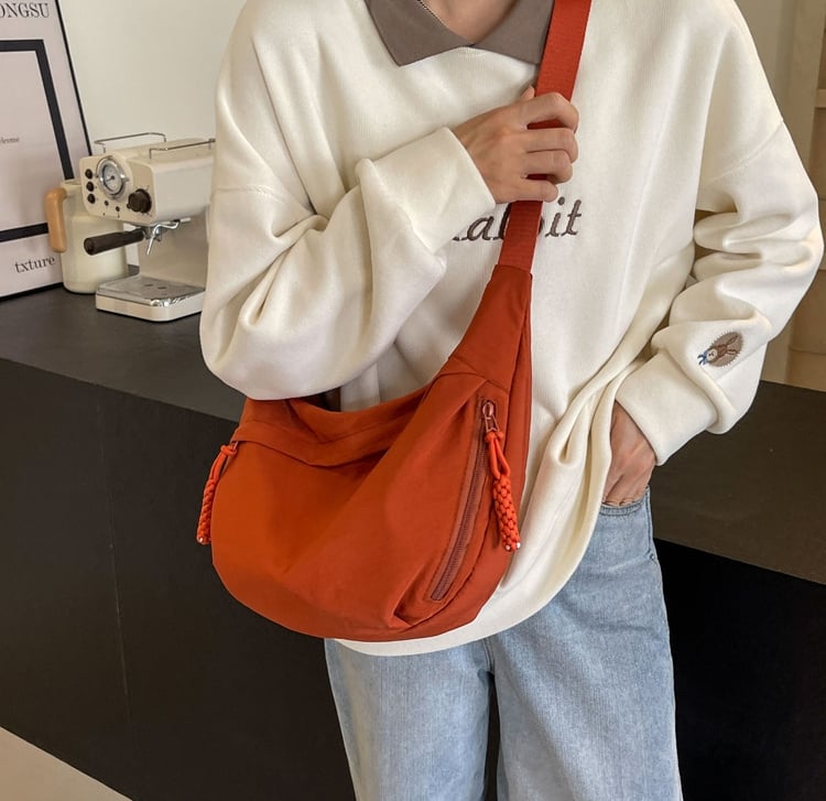 Borsa a tracolla in nylon