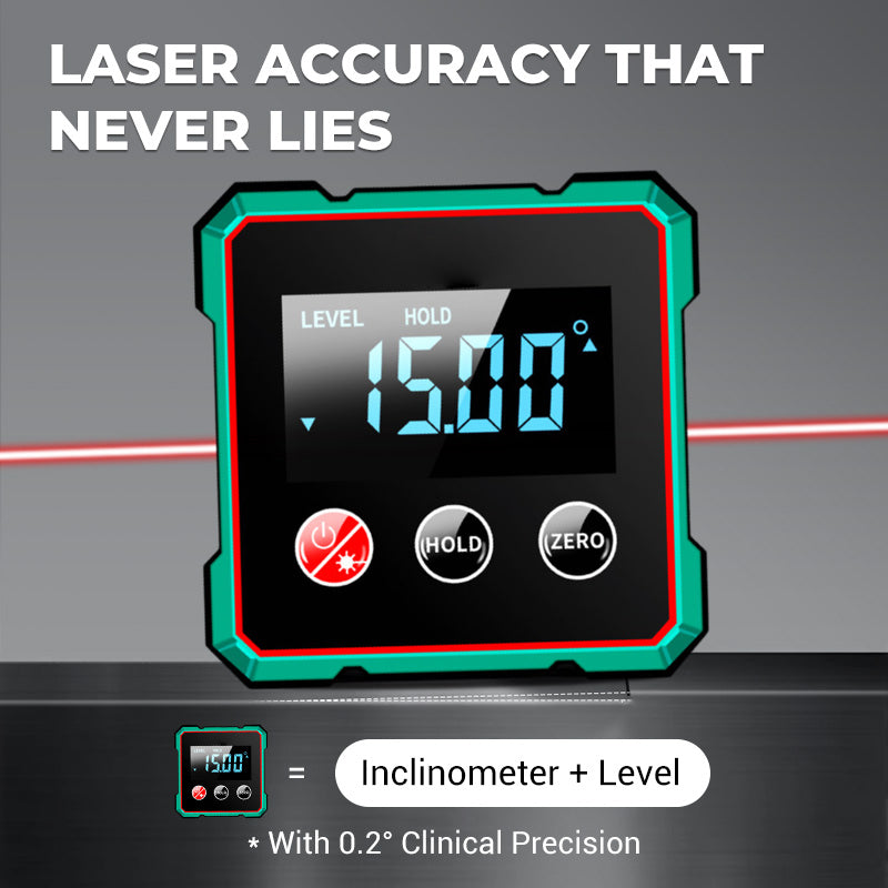 Cercatore angolare digitale magnetico con laser elettronico