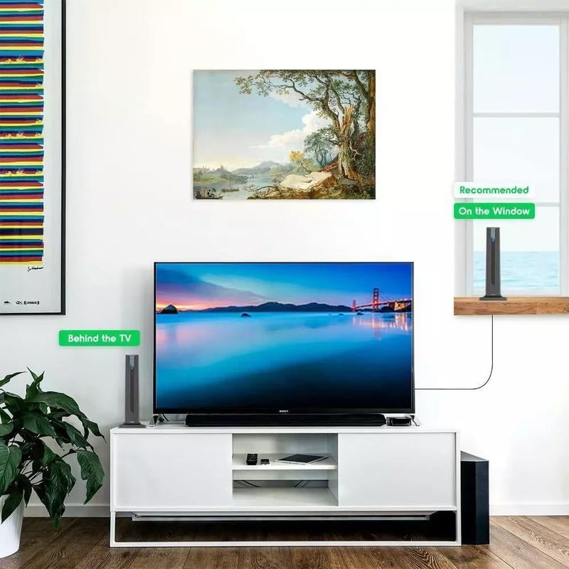 Antenna TV digitale HD Antenna interna HDTV 1080P 4K a lungo raggio