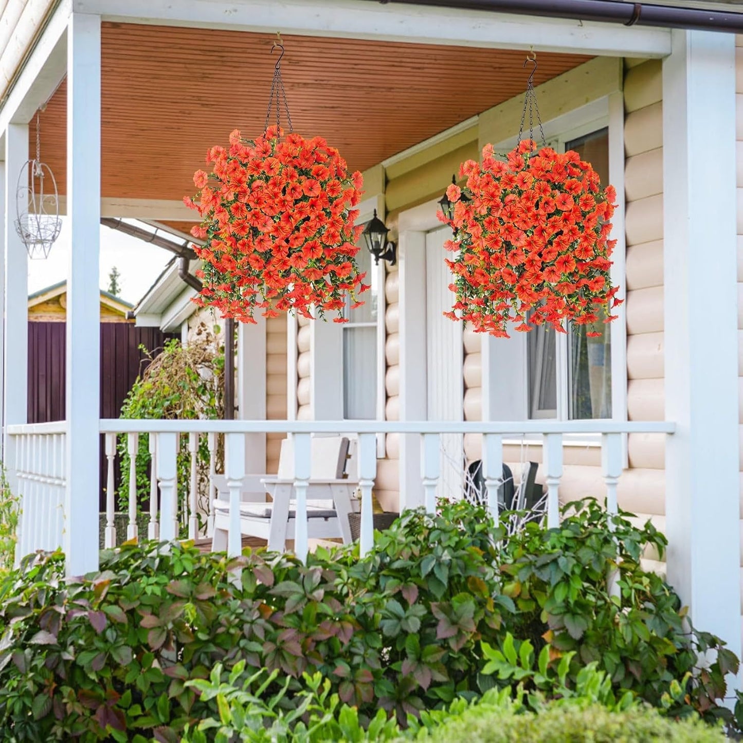 Decorazione perfetta per il giardino- 🌺 Vite di fiori artificiali appesi ornamenti