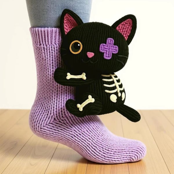 Calzini 3D in maglia con simpatici animaletti