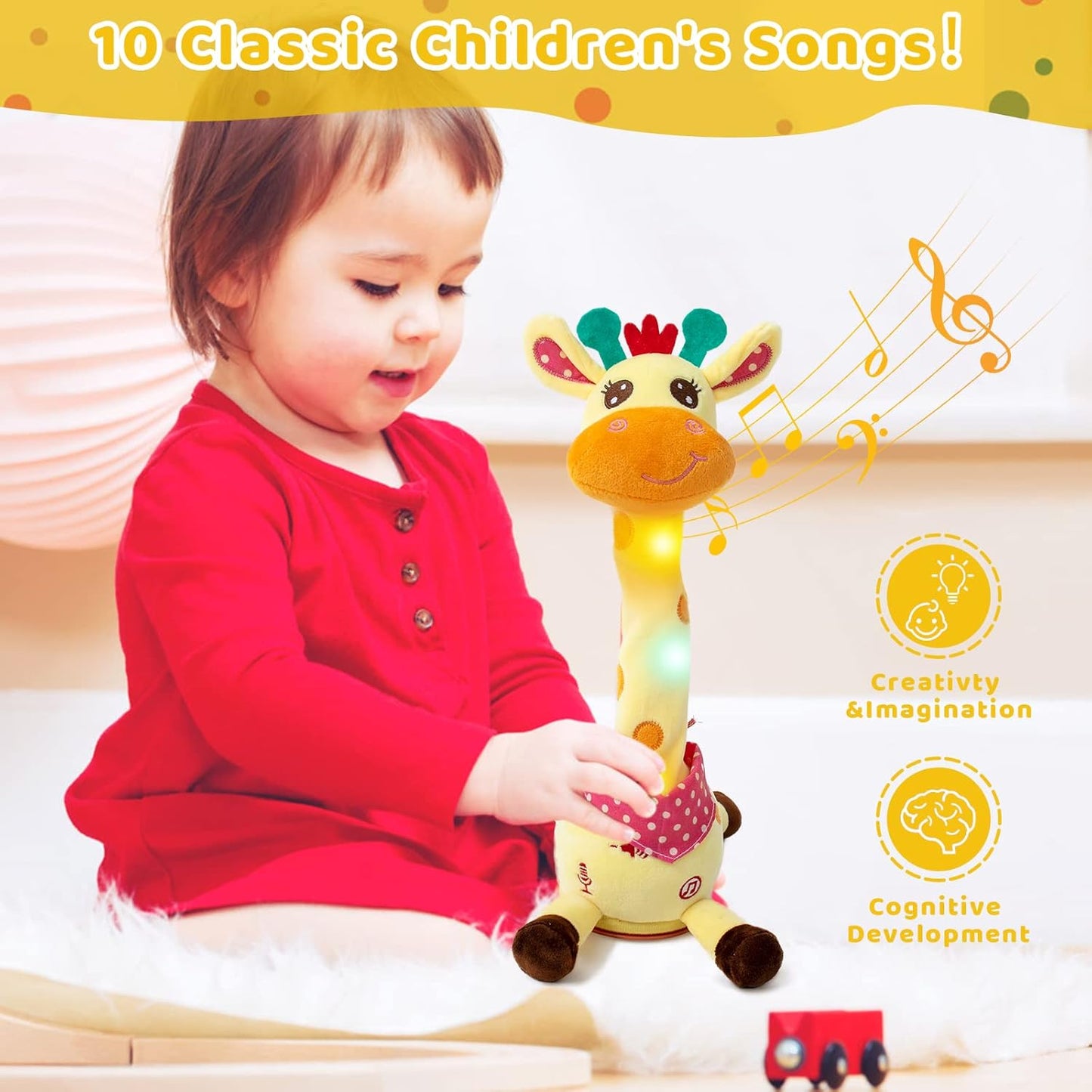 Giocattolo musicale giraffa più venduto: canta, balla e ripete quello che dici! 🦒🎵🗣️