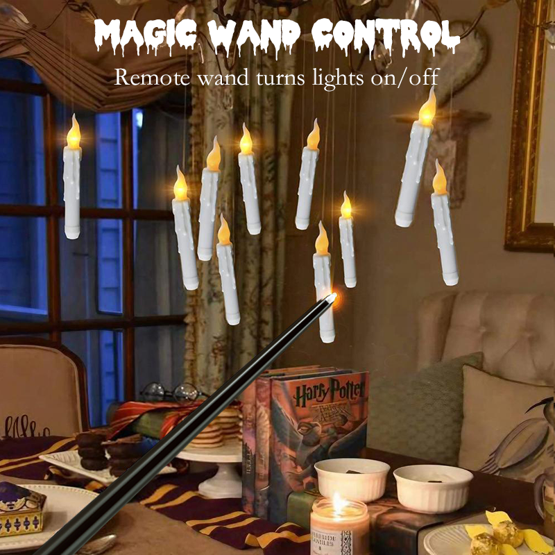 Bacchetta magica di Halloween con luce LED fluttuante telecomandata